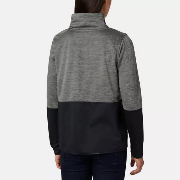 Columbia Funnel Neck Pullover Sweatshirt Womens Size XXL 2XL Black Gray Hiking - Picture 3 of 12